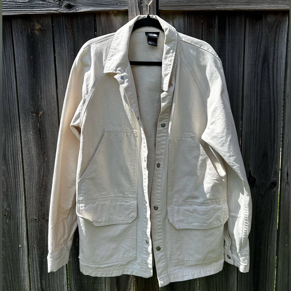 The North Face Men's Cream Shirt Denim Jacket